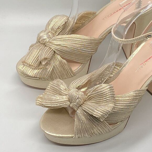 Loeffler Randall Natalia Pleated Platform Sandals size 8 - Picture 6 of 13